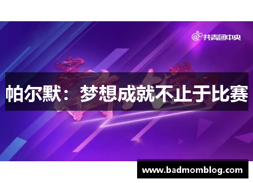 帕尔默:梦想成就不止于比赛